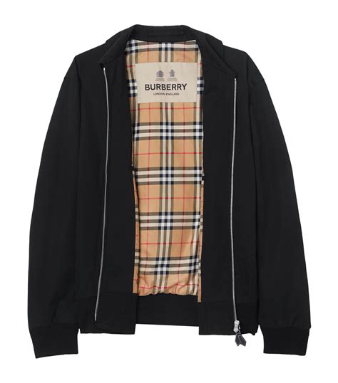 burberry harrington jacket navy|burberry bomber jacket men's.